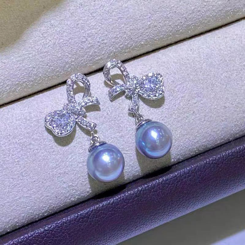 Sterling silver S925 pearl earring setting XYE001-009