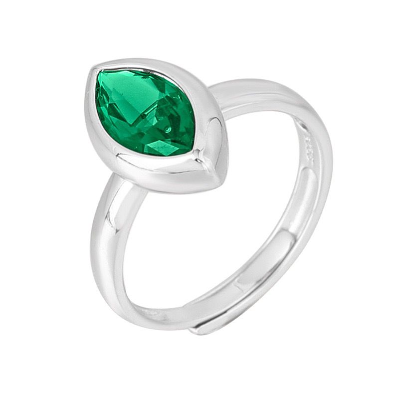 S925 sterling silver gem ring SSG686-SSG701