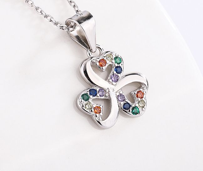 sterling silver S925 gem pendant+earrings set  #SGS077