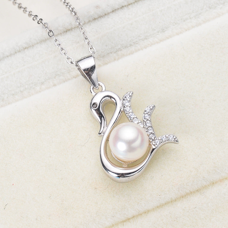 S925 sterling silver pearl pendant setting (default no pearl) wsp127-135