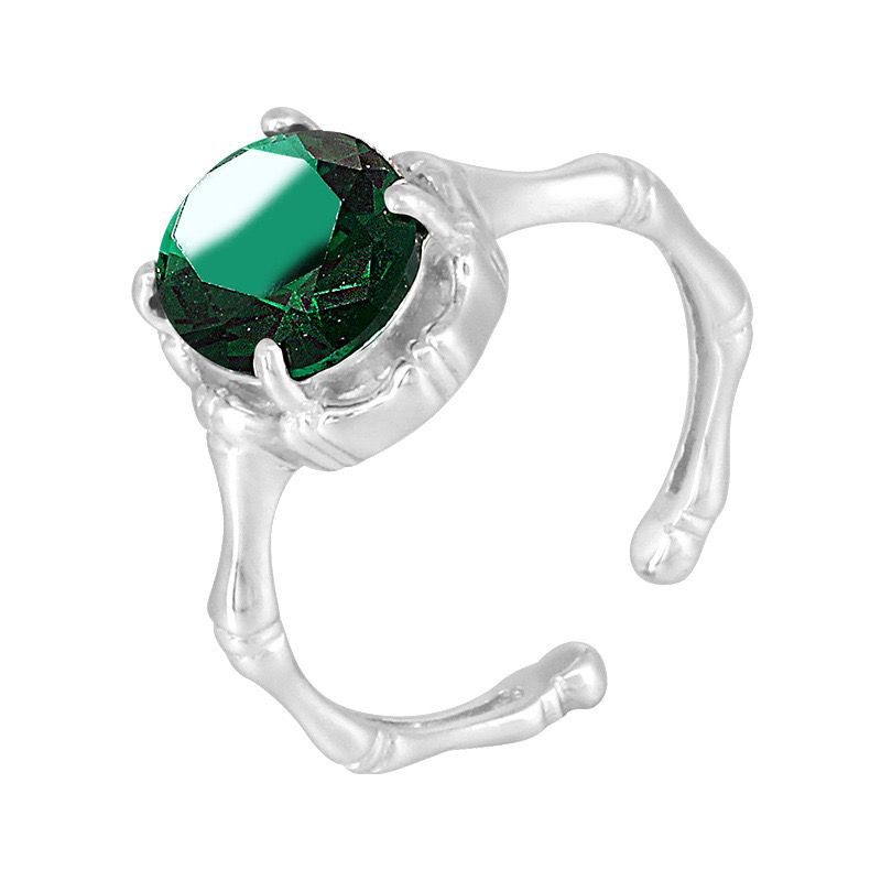 S925 sterling silver gem ring SSG603-SSG618