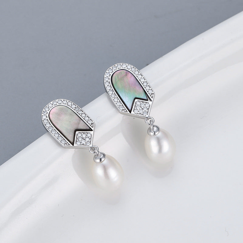 S925 sterling silver earring setting (default no pearl) wse181-189