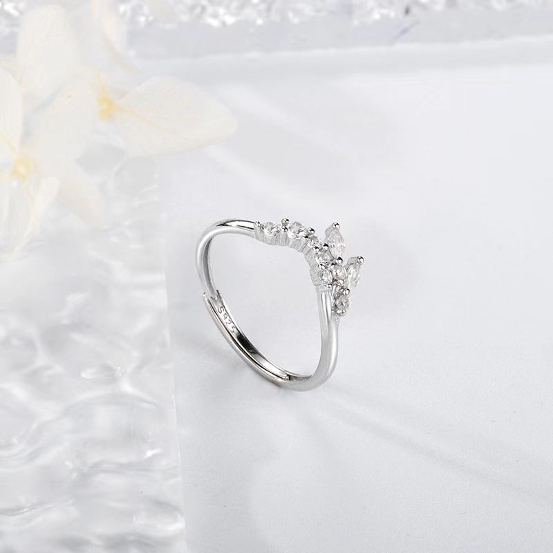 S925 sterling silver gem ring SYR019-027