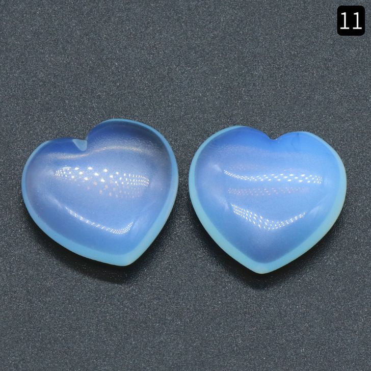 25mm natural crystal stone heart decorations