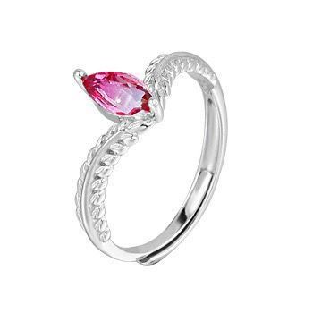 S925 sterling silver gem ring SSG384-SSG387