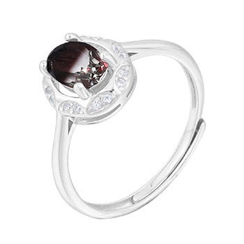 S925 sterling silver gem ring SSG058-SSG073