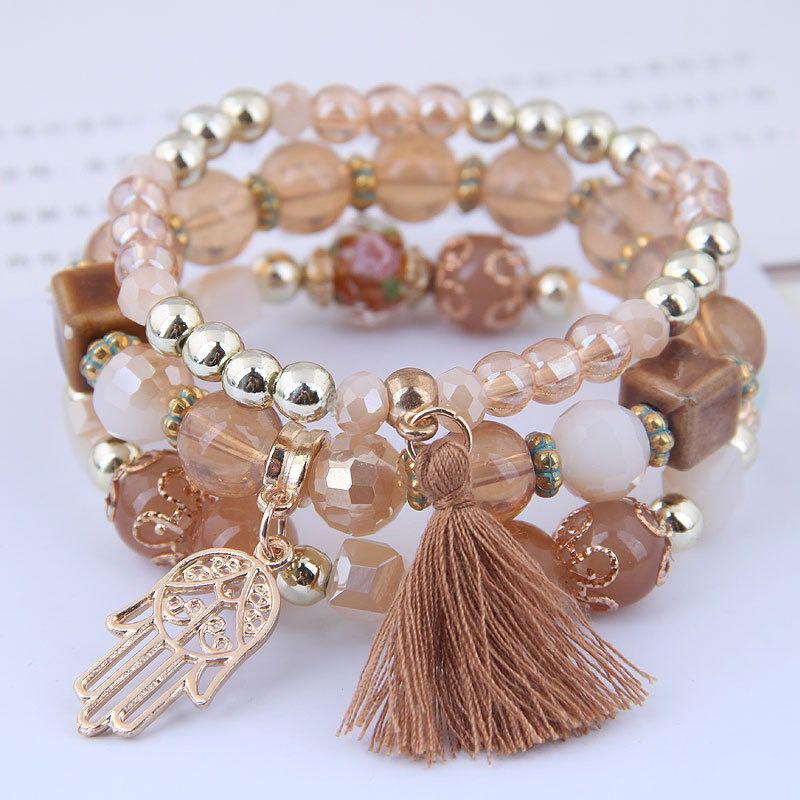 Boho wraps stone bracelet B061-B080