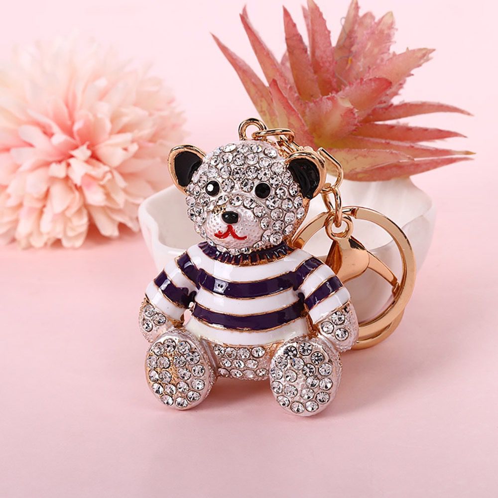 rhinestone Animals  bear keychain KC056-KC060