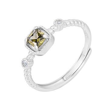 S925 sterling silver gem ring SSG051-SSG057