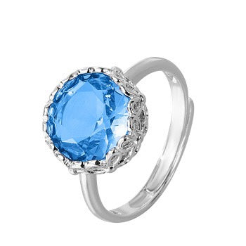 S925 sterling silver gem ring SSG736-SSG737