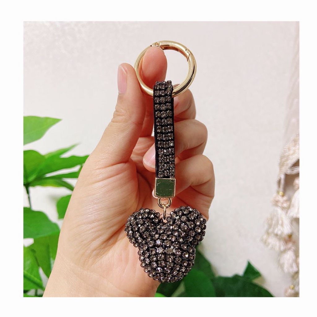 rhinestone mouse head  shape keychain KC010-KC018