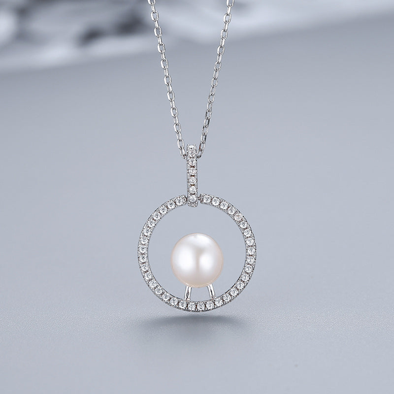 S925 sterling silver pearl pendant setting (default no pearl) wsp190-198