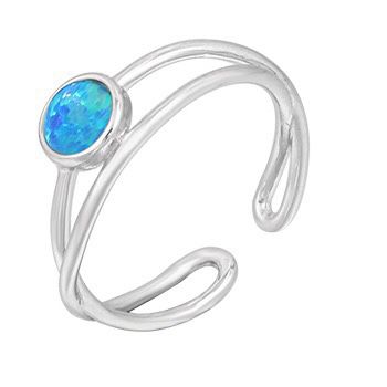 S925 sterling silver gem ring SSG074-SSG081