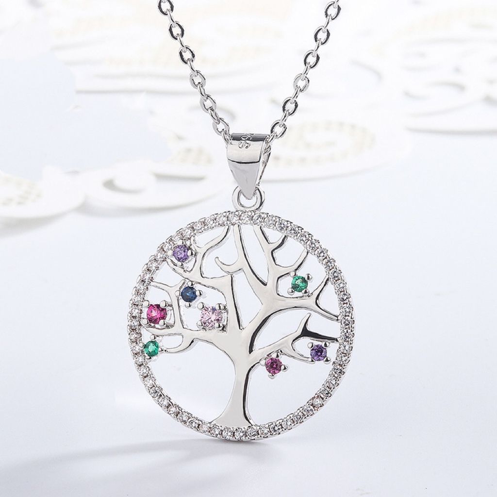 sterling silver S925 gem pendant #SP084-SP092