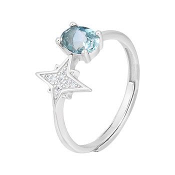 S925 sterling silver gem ring SSG224-SSG238