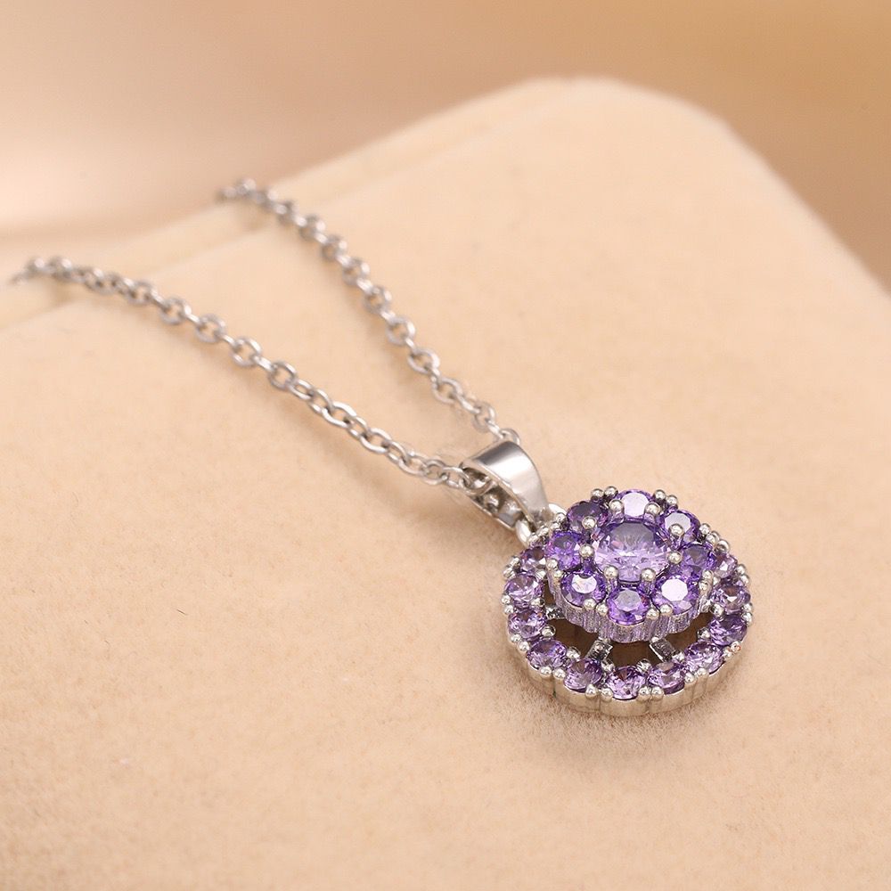 spinner zircon necklace N036-N044