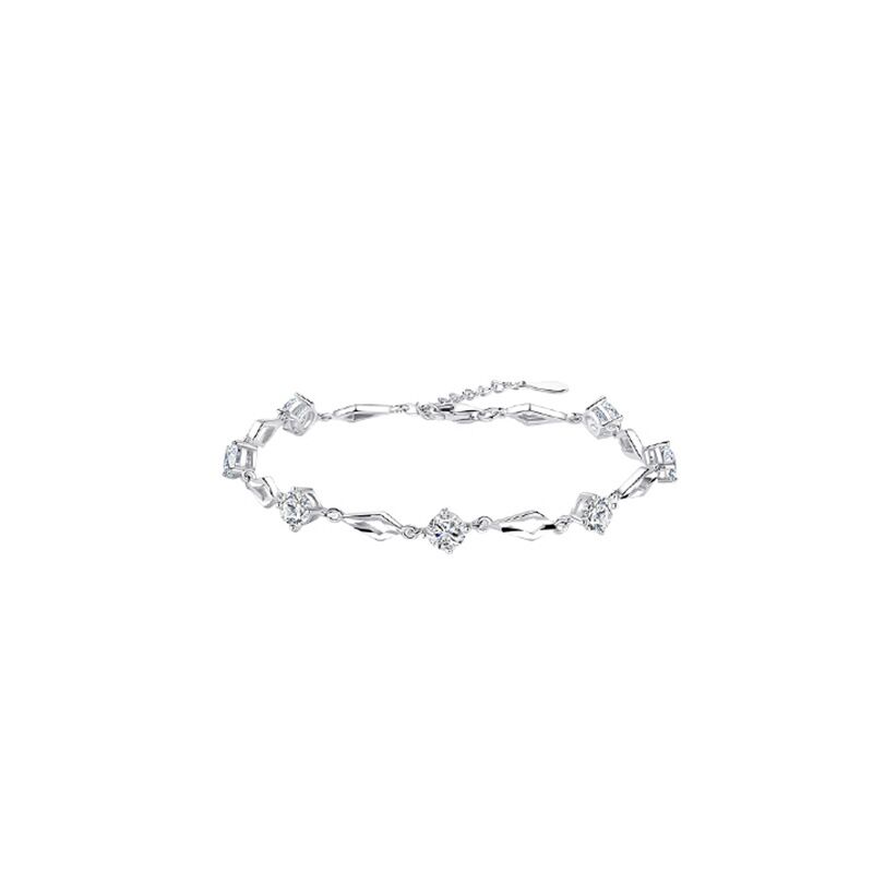 sterling silver S925 gem bracelet #GB0100-GB108