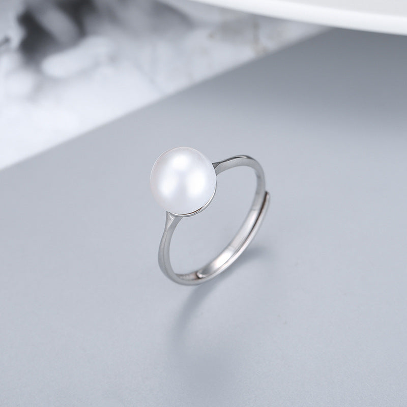 S925 sterling silver ring setting (default no pearl) wsr001-009