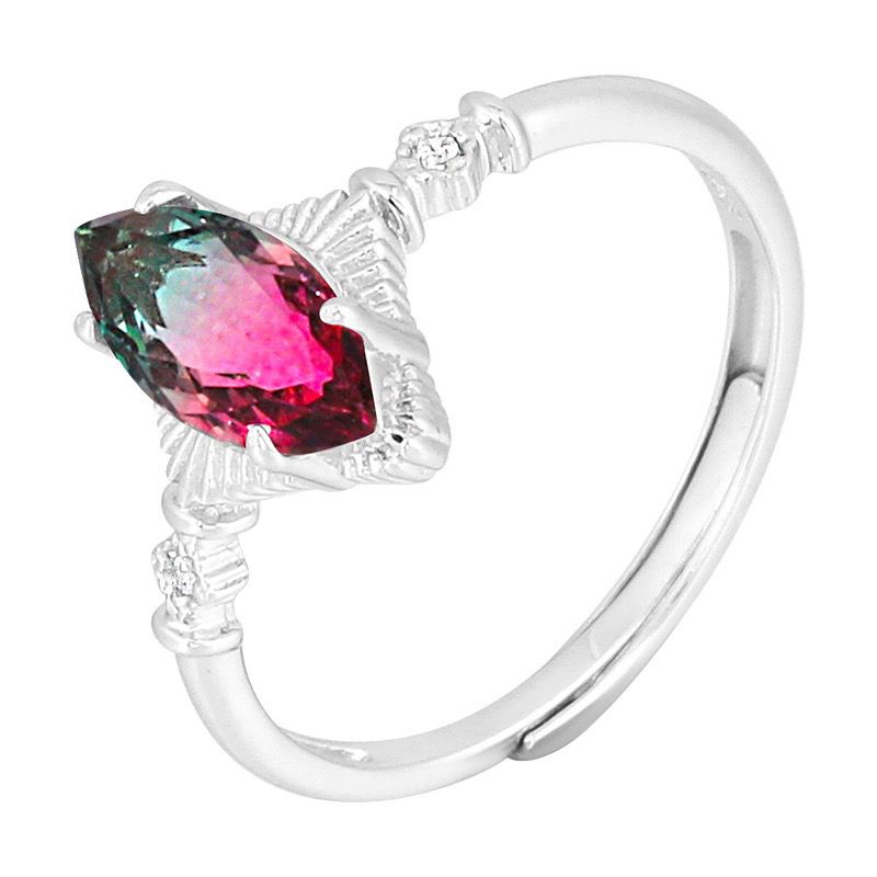 S925 sterling silver gem ring SSG395-SSG410