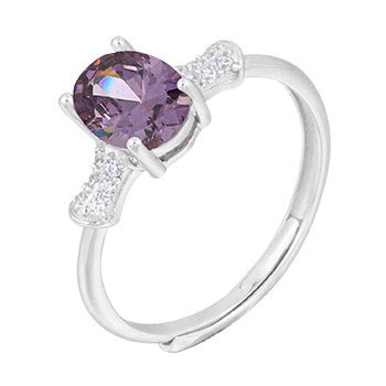 S925 sterling silver gem ring SSG058-SSG073