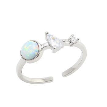 S925 sterling silver gem ring SSG418-SSG419