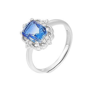 S925 sterling silver gem ring SSG631-SSG645