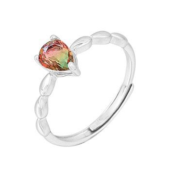 S925 sterling silver gem ring SSG125-SSG133