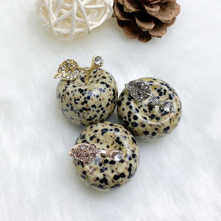 Natural Crystal Apple Ornaments