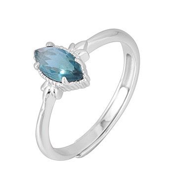 S925 sterling silver gem ring SSG239-SSG246