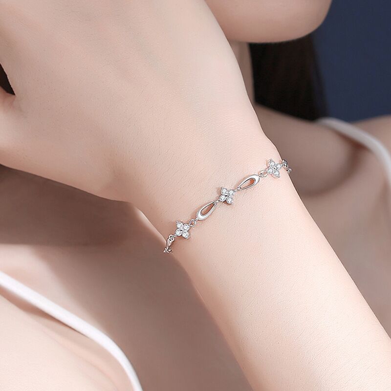 sterling silver S925 gem bracelet #GB091-GB099