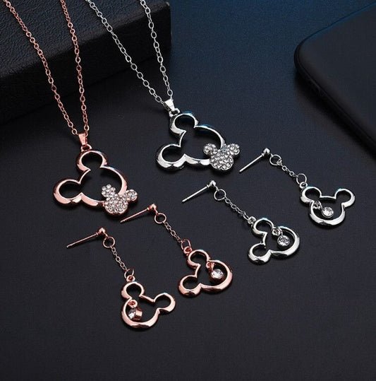 fashion Micky  necklace and earrings set #JS063-JS064