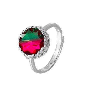 S925 sterling silver gem ring SSG736-SSG737