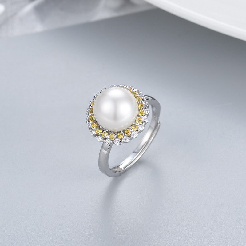 S925 sterling silver ring setting (default no pearl) wsr100-108