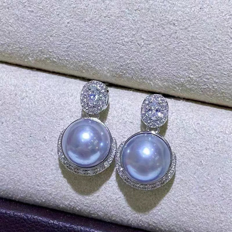 Sterling silver S925 pearl earring setting XYE010-018