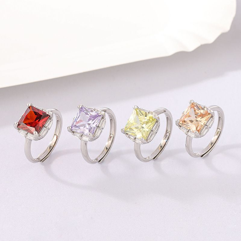 S925 sterling silver gem ring SSG774-SSG780