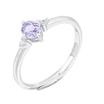 S925 sterling silver gem ring SSG015-SSG030