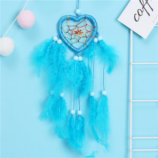 heart dreamcatcher   feather cather wall hanging decorations #DC001-DC006