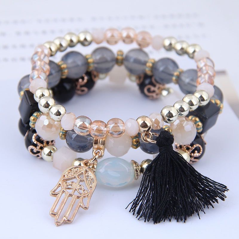 Boho wraps stone bracelet B045-B060