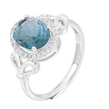 S925 sterling silver gem ring SSG662-SSG673