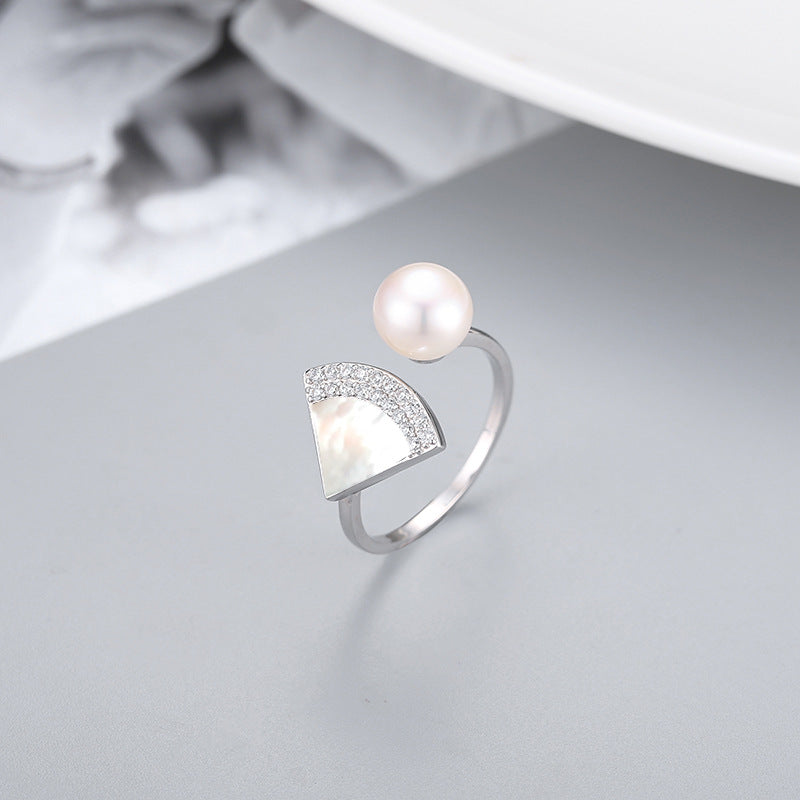 S925 sterling silver ring setting (default no pearl) wsr100-108