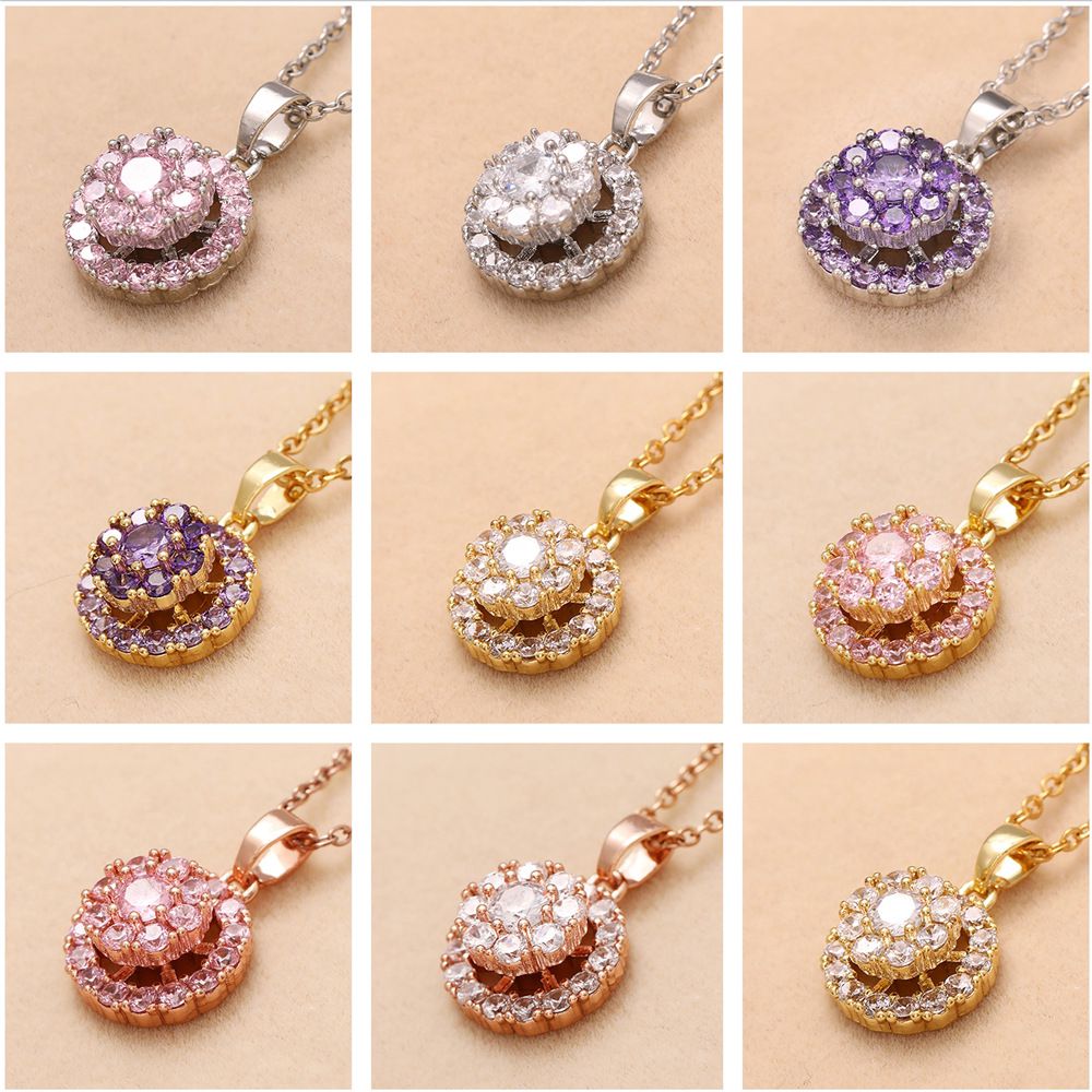 spinner zircon necklace N036-N044