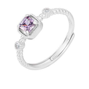 S925 sterling silver gem ring SSG051-SSG057