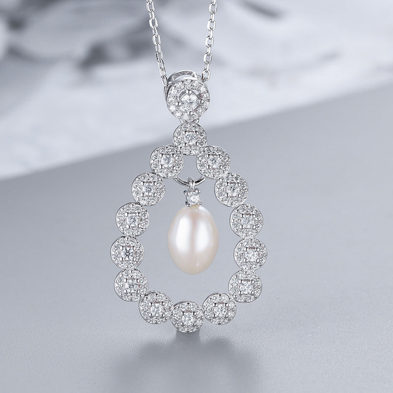 S925 sterling silver pearl pendant setting (default no pearl) wsp262-270