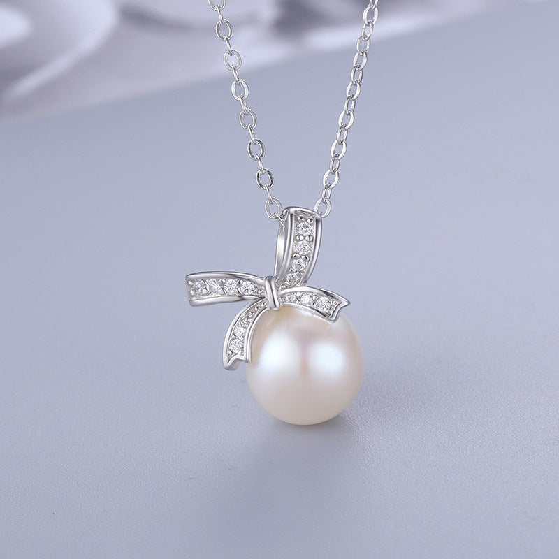 S925 sterling silver pearl pendant setting (default no pearl) wsp082-090