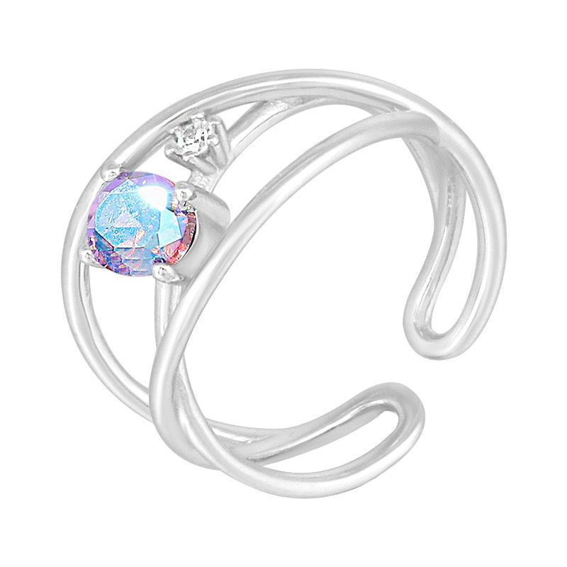 S925 sterling silver gem ring SSG535-SSG546