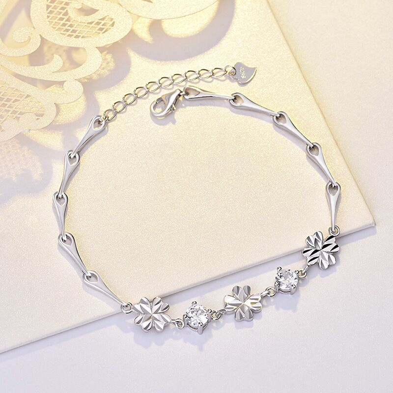 sterling silver S925 gem bracelet #GB0118-GB124