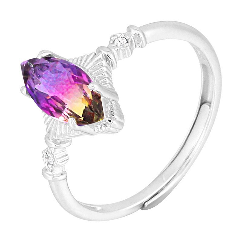 S925 sterling silver gem ring SSG395-SSG410