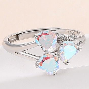 S925 sterling silver gem ring SSG431-SSG439