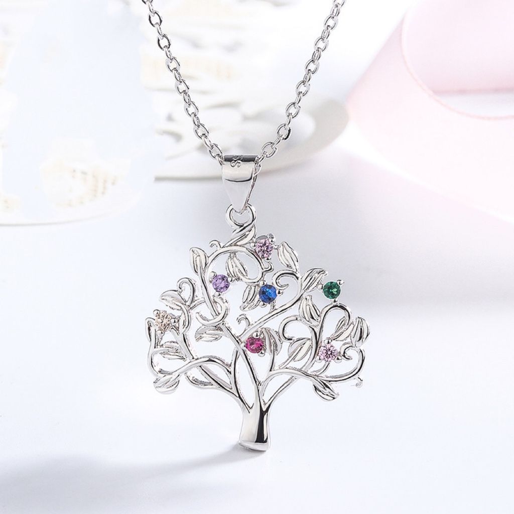 sterling silver S925 gem pendant #SP070-SP077