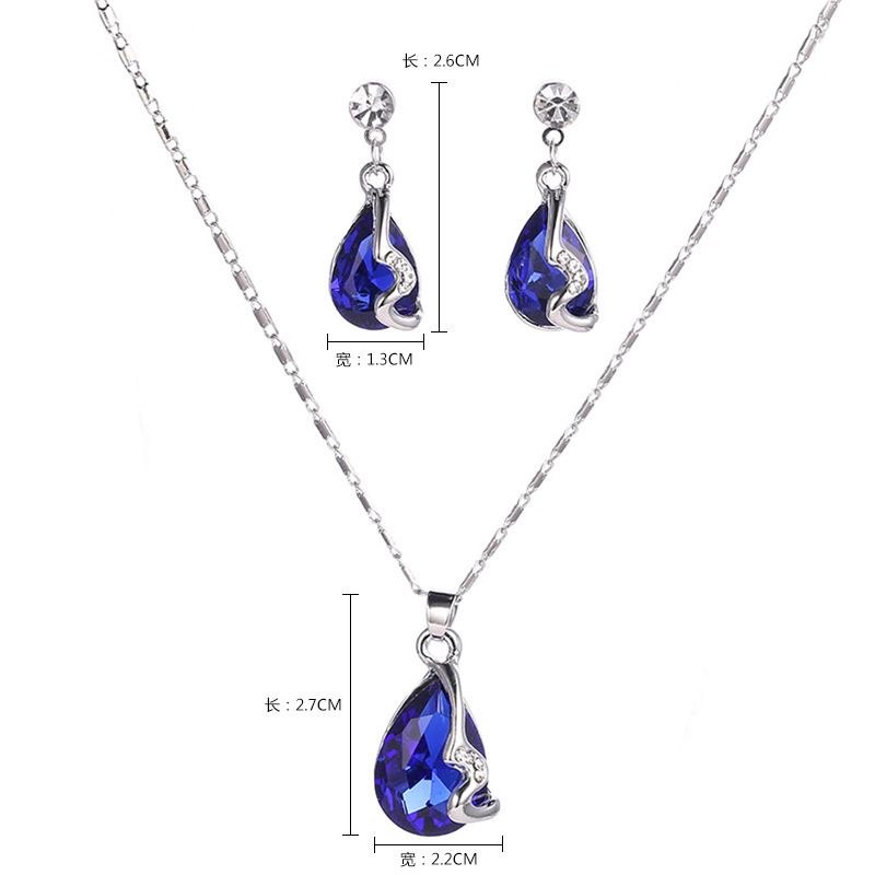 fashion   necklace and earrings set #JS034-JS038